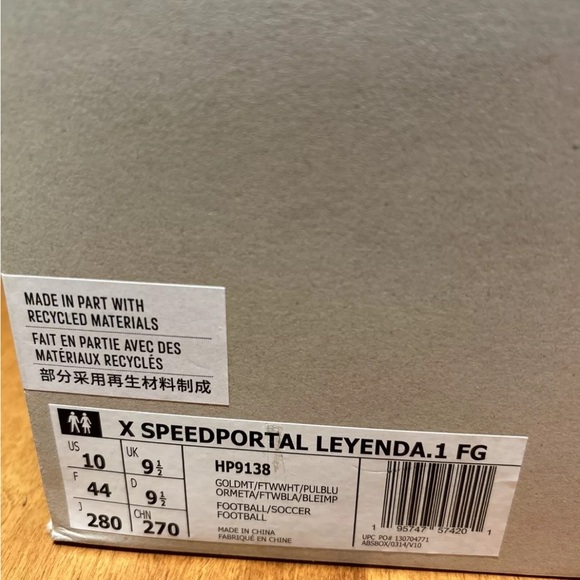 MESSI ADIDAS X SPEEDPORTAL LEYENDA.1 FG World Cup Cleats 2022 - Picture 9 of 9